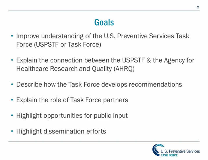 Understanding How The USPSTF Works: USPSTF 101 | United States ...