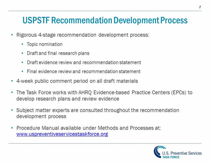 Understanding How The USPSTF Works: USPSTF 101 | United States ...