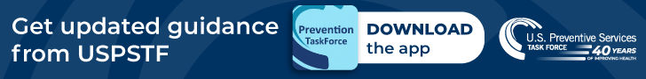 Banner with the Prevention TaskForce logo and Download the app